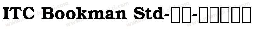 ITC Bookman Std-常规字体转换